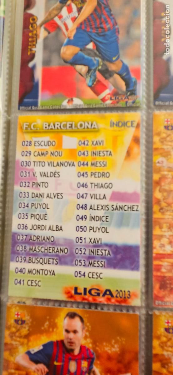 Fu&szlig;ball-Sticker: barcelona 49 alineacion 2012 2013 12 13 mundicromo sport trading card