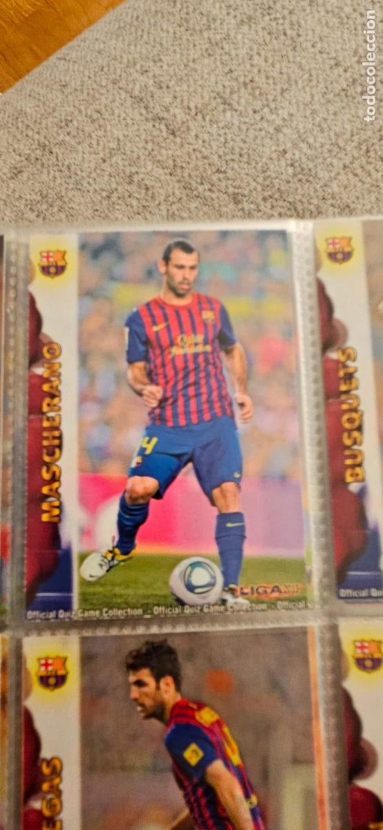 Fu&szlig;ball-Sticker: barcelona 38 mascherano 2012 2013 12 13 mundicromo sport trading card