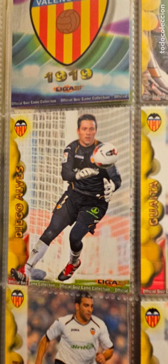 Fu&szlig;ball-Sticker: valencia 58 dani alves 2012 2013 12 13 mundicromo sport trading card