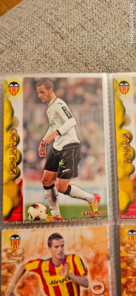 Fu&szlig;ball-Sticker: valencia 74 soldado 2012 2013 12 13 mundicromo sport trading card