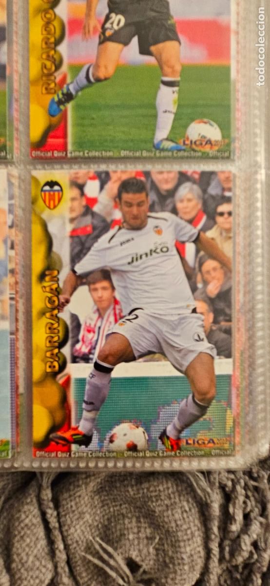 Fu&szlig;ball-Sticker: valencia 63 barragan 2012 2013 12 13 mundicromo sport trading card
