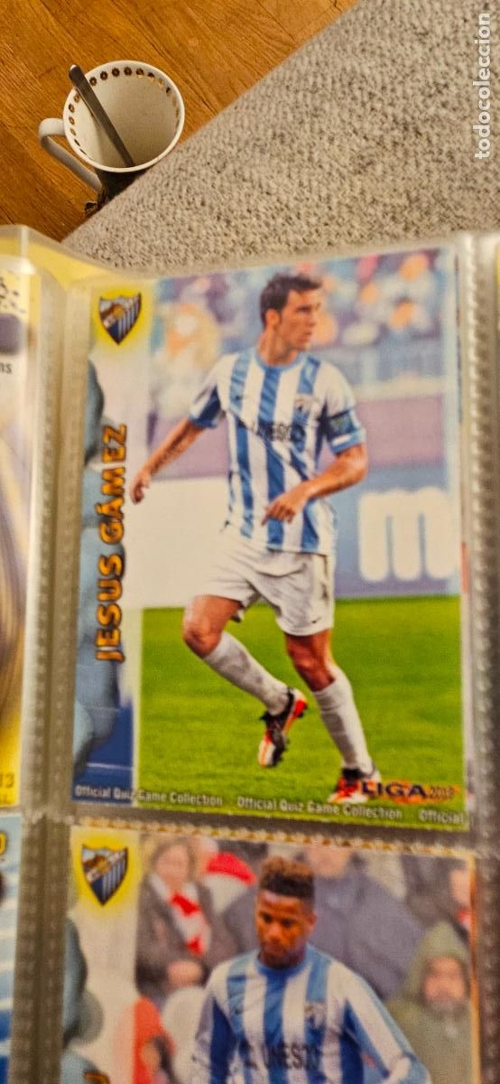 Football Stickers: malaga 91 jesus gamez 2012 2013 12 13 mundicromo sport trading card