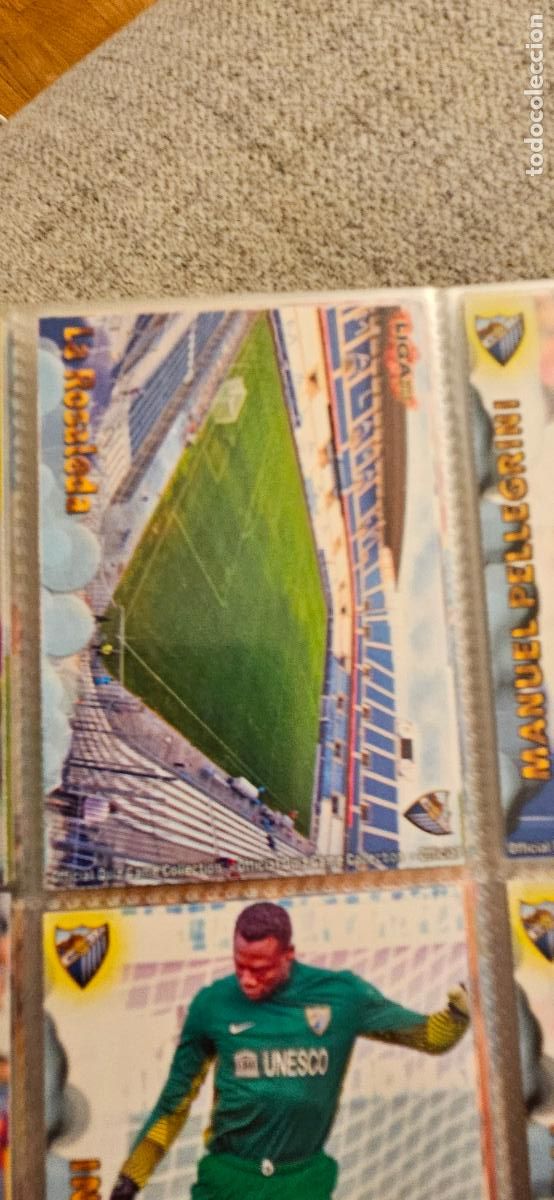 Football Stickers: malaga 83 la rosaleda 2012 2013 12 13 mundicromo sport trading card