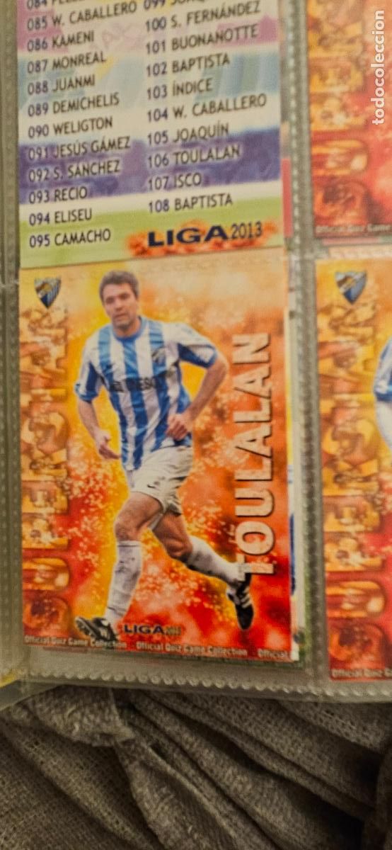 Cromos de f&uacute;tbol: malaga 106 toulalan superstar 2012 2013 12 13 mundicromo sport trading card