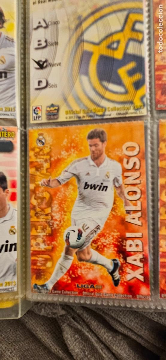 Cromos de f&uacute;tbol: real madrid 25 superstar xabi alonso quiz game 2012 2013 12 13 mundicromo sport trading card