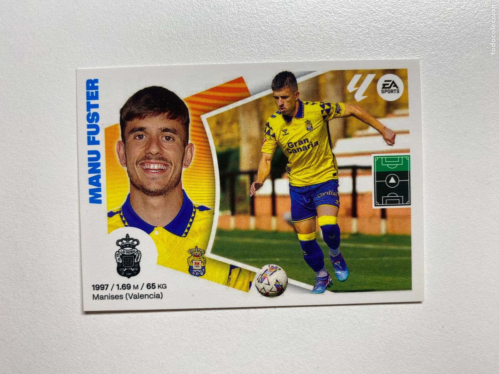 Figurine di Calcio: N 15 &Uacute;LTIMOS FICHAJES Manu Fuster LIGA ESTE 24 25 &Aacute;LBUM CROMOS PANINI 2024 2025