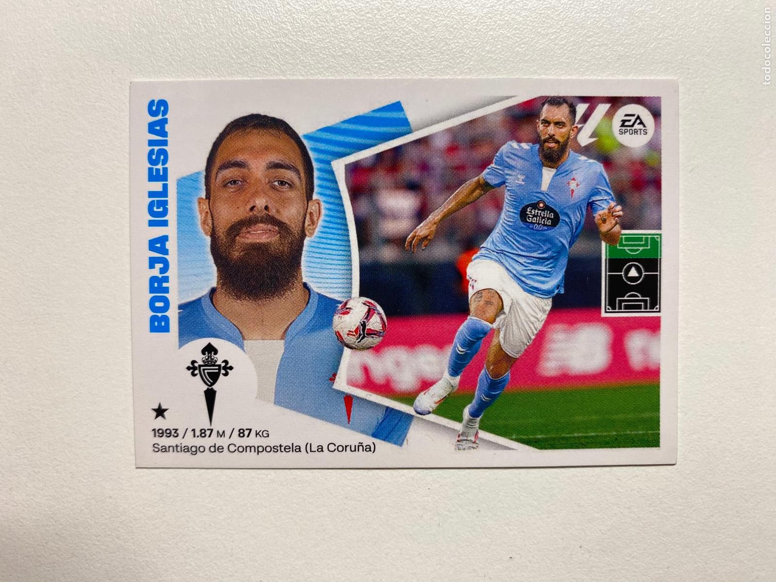 Figurine di Calcio: N 17 &Uacute;LTIMOS FICHAJES Borja Iglesias LIGA ESTE 24 25 &Aacute;LBUM CROMOS PANINI 2024 2025