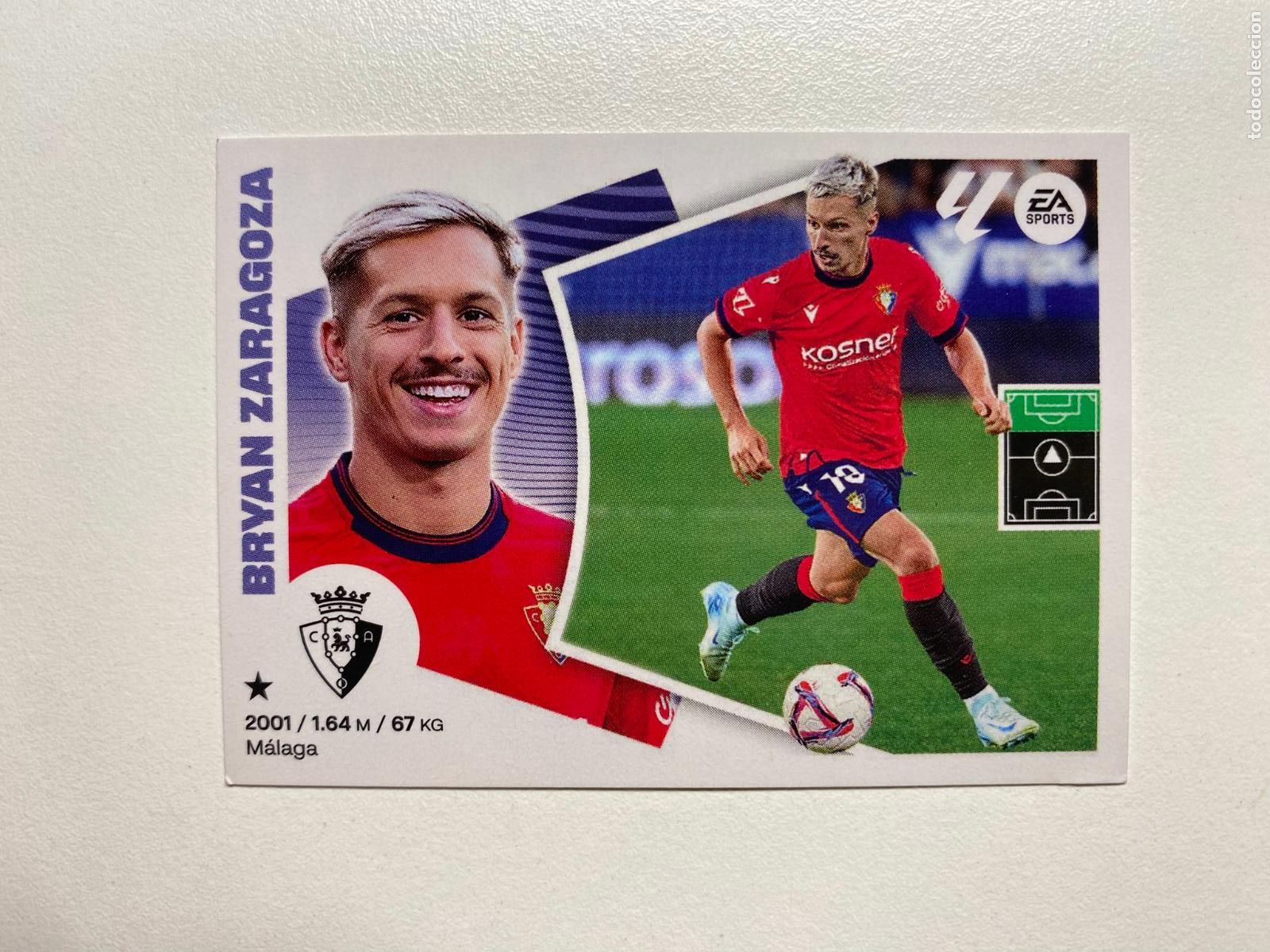 Cromos de F&uacute;tbol: N 32 &Uacute;LTIMOS FICHAJES Bryan Zaragoza LIGA ESTE 24 25 &Aacute;LBUM CROMOS PANINI 2024 2025