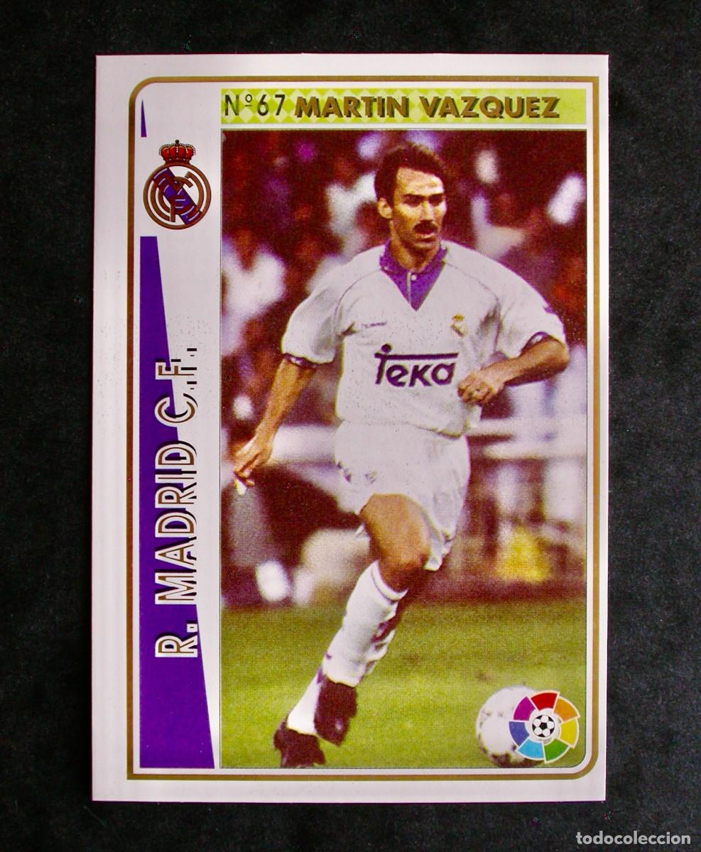 Cromos de F&uacute;tbol: N&ordm; 67 MART&Iacute;N V&Aacute;ZQUEZ DEL R. MADRID DE LAS FICHAS DE LA LIGA DE MUNDICROMO 94-95