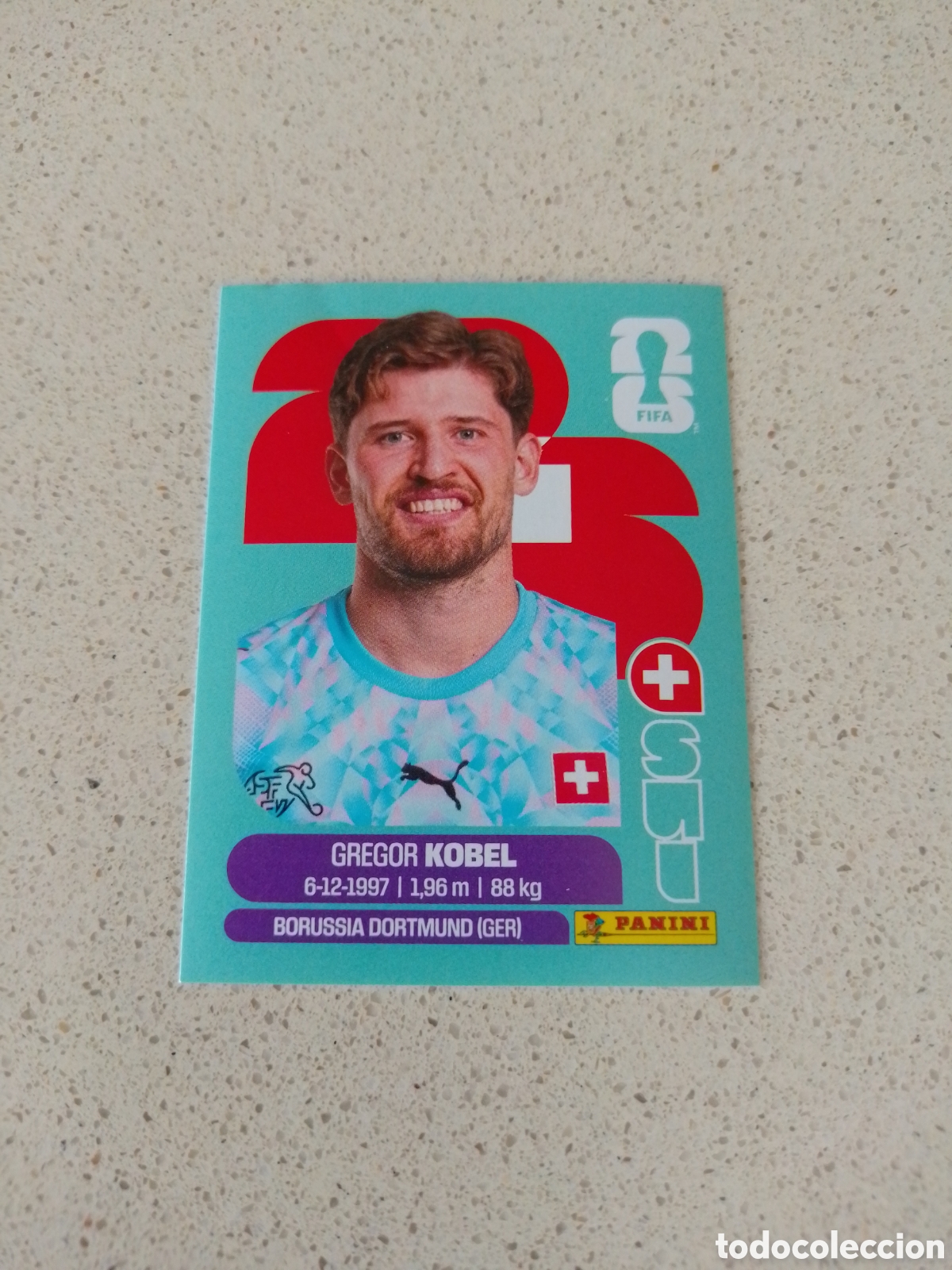 Cromos de F&uacute;tbol: CROMO NUMERO 2 KOBEL SUIZA. MUNDIAL 2026. PANINI.