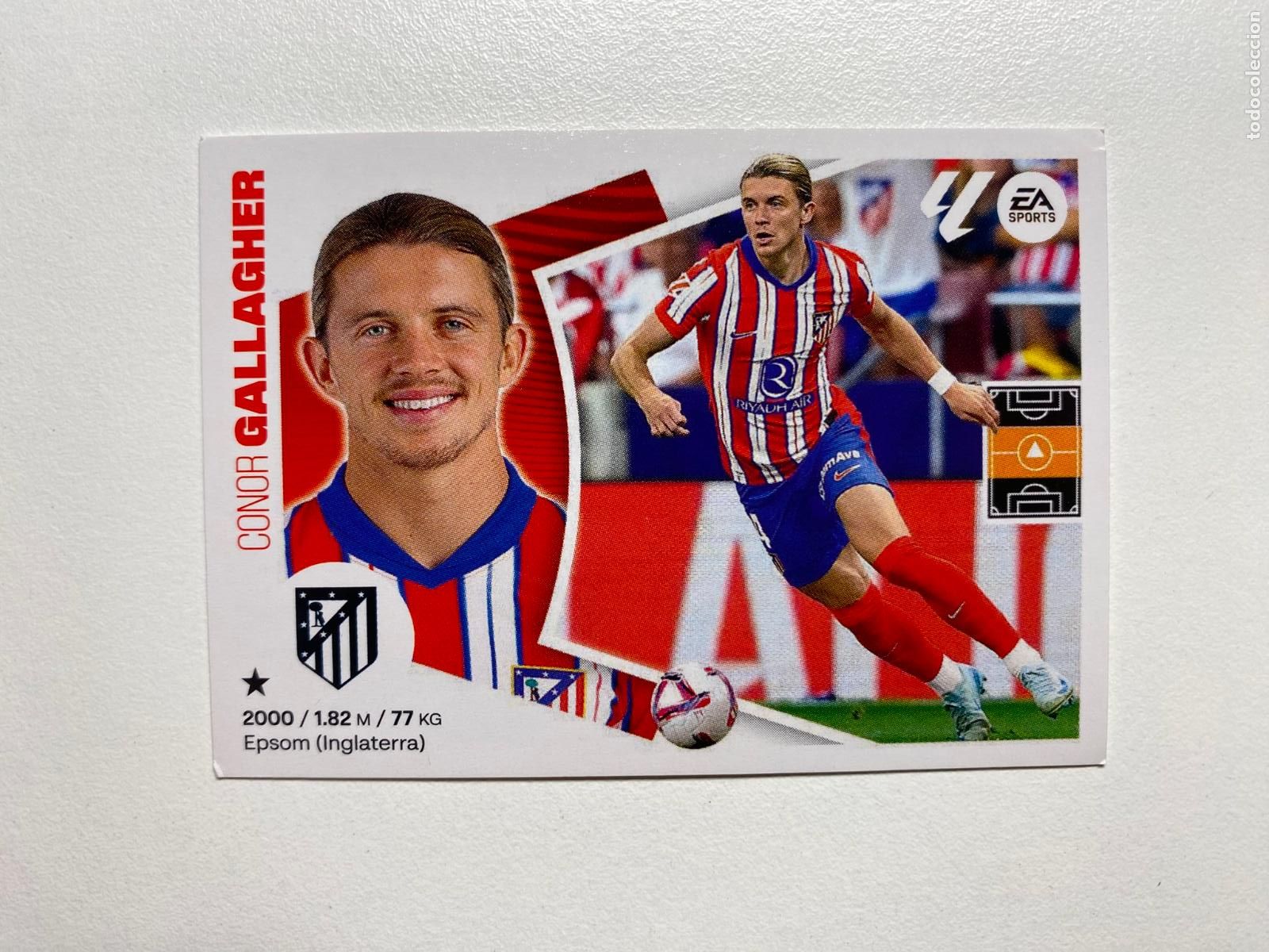 Cromos de F&uacute;tbol: N 36 &Uacute;LTIMOS FICHAJES Gallagher LIGA ESTE 24 25 &Aacute;LBUM CROMOS PANINI 2024 2025