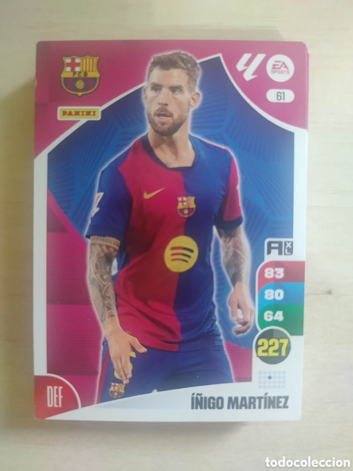 Cromos de F&uacute;tbol: I&Ntilde;IGO MARTINEZ 61 ADRENALYN 2024 2025 24 25