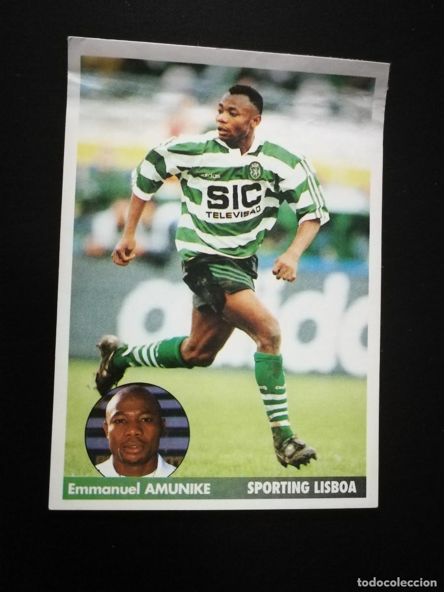 Cromos de Futebol: AMUNIKE SPORTING LISBOA COLOCA PANINI LOS MEJORES EQUIPOS DE EUROPA 96 - 97 1996 - 1997