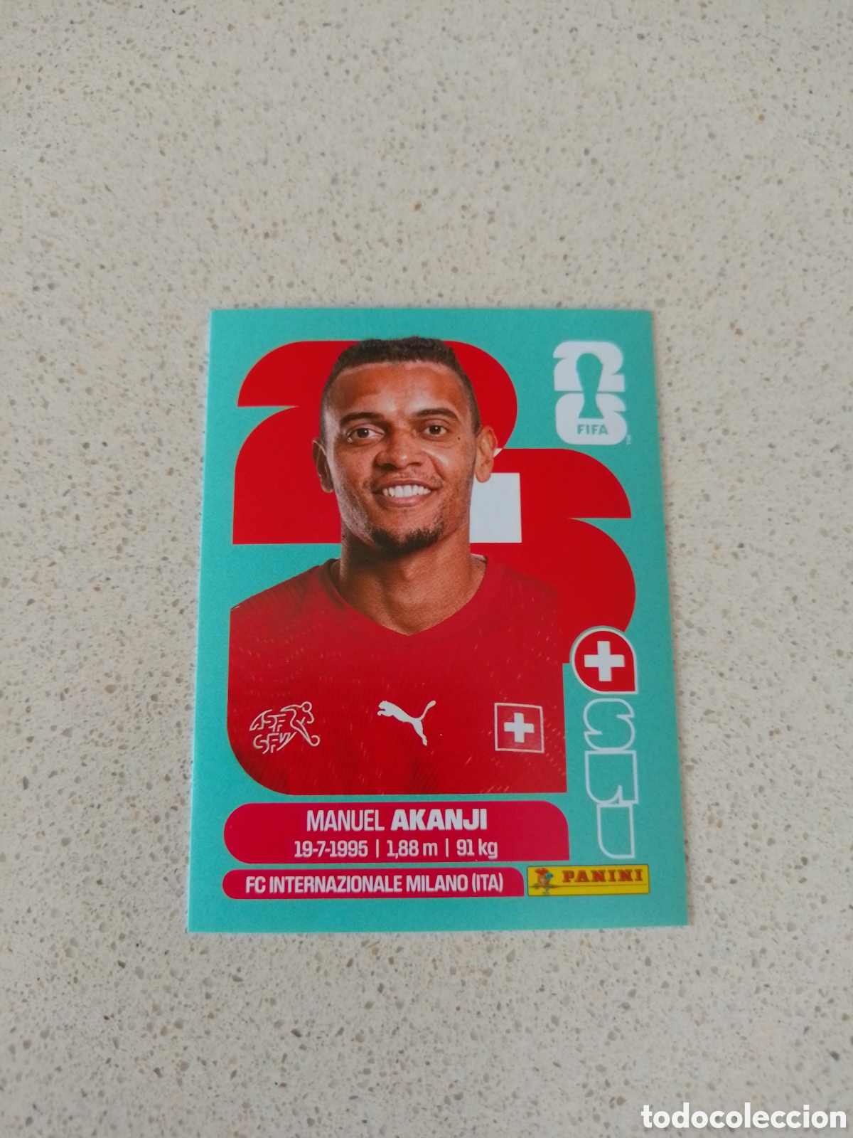 Cromos de Futebol: CROMO NUMERO 4 AKANJI SUIZA. MUNDIAL 2026. PANINI.