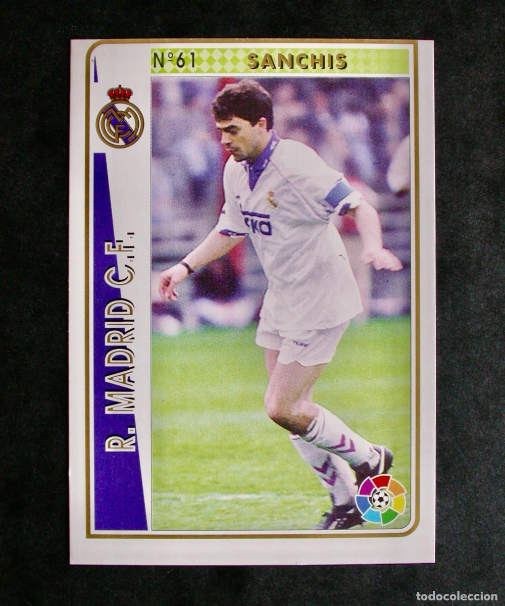 Fu&szlig;ball-Sticker: N&ordm; 61 SANCHIS DEL R. MADRID DE LAS FICHAS DE LA LIGA DE MUNDICROMO 94-95