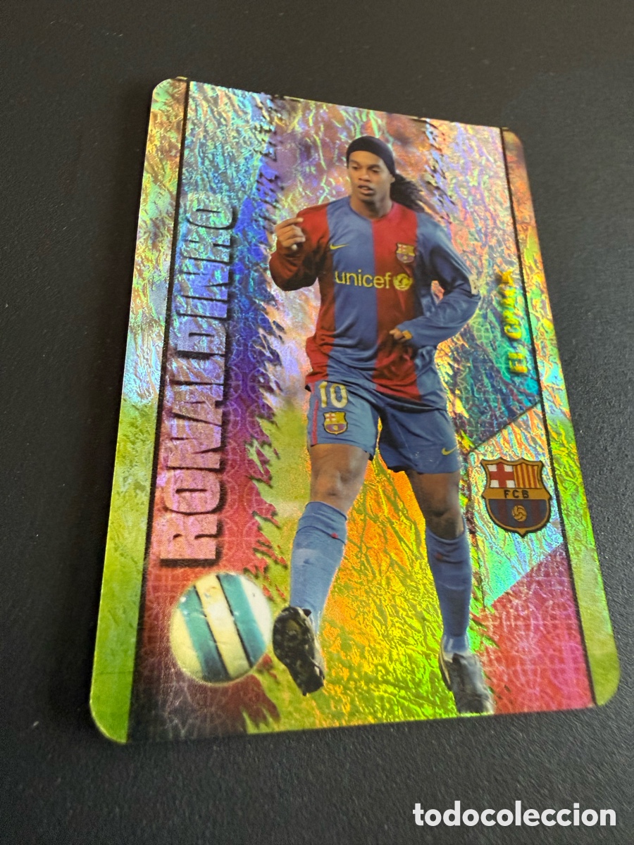 Fu&szlig;ball-Sticker: MUNDICROMO 2007-08. n 53 RONALDINHO. Jaspeado Vertical