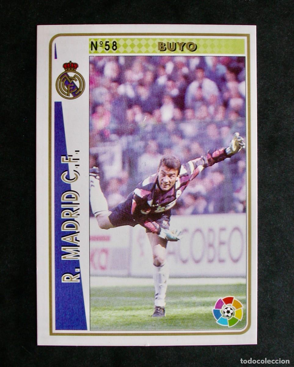 Cromos de Futebol: N&ordm; 58 BUYO DEL R. MADRID DE LAS FICHAS DE LA LIGA DE MUNDICROMO 94-95