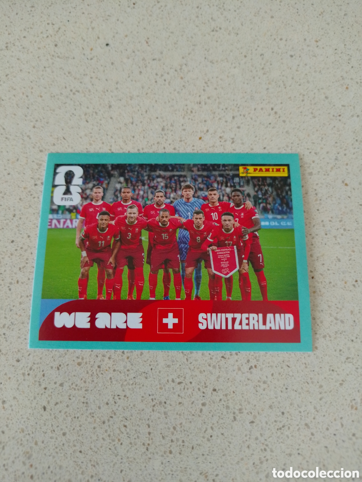 Cromos de Futebol: CROMO NUMERO 13 EQUIPO SUIZA. MUNDIAL 2026. PANINI.
