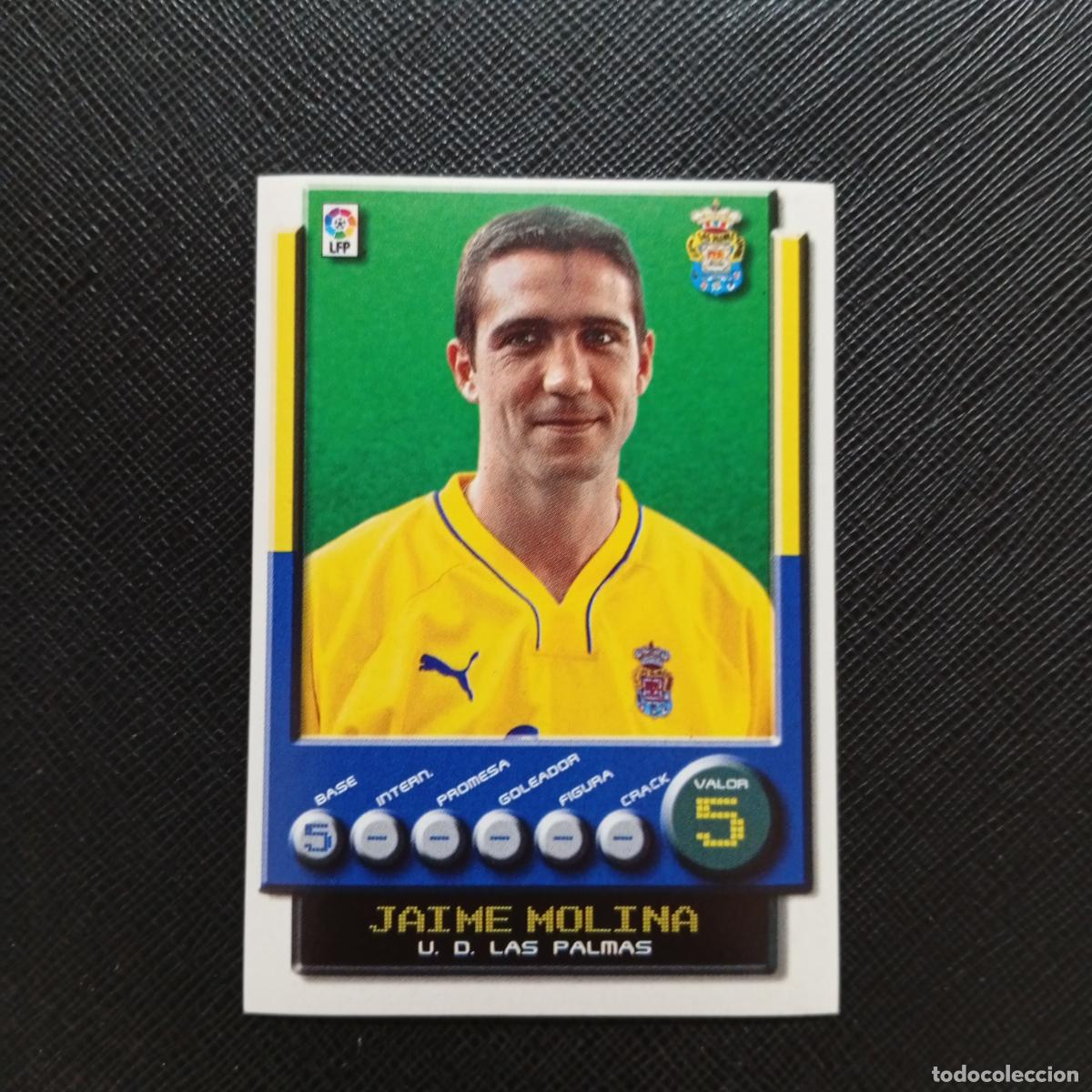 Cromos de F&uacute;tbol: 145 JAIME MOLINA LAS PALMAS PANINI 2001 2002 CROMO FUTBOL 01 02 LIGA - SIN PEGAR - A208 PG73