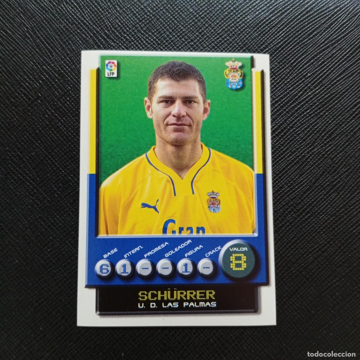 Cromos de F&uacute;tbol: 146 SCHURRER LAS PALMAS PANINI 2001 2002 CROMO FUTBOL 01 02 LIGA - SIN PEGAR - A208 PG73