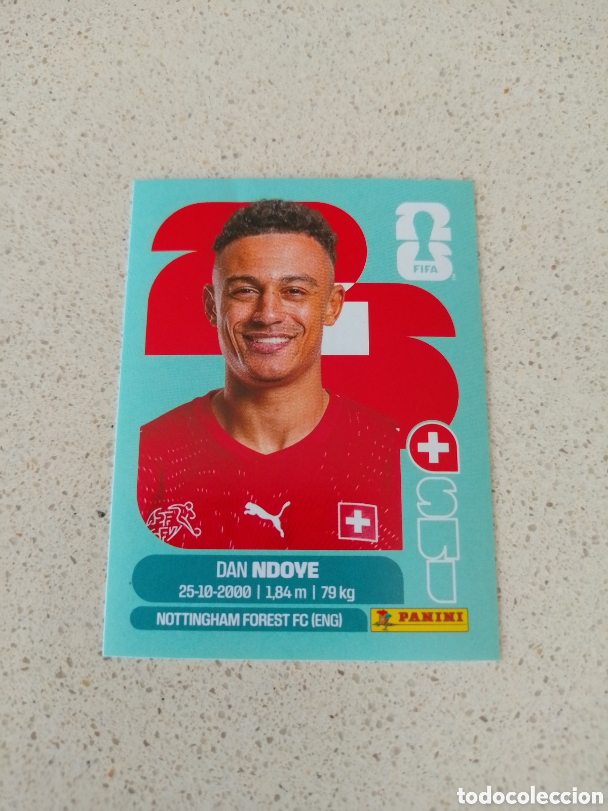 Cromos de F&uacute;tbol: CROMO NUMERO 19 NDOVE SUIZA. MUNDIAL 2026. PANINI.