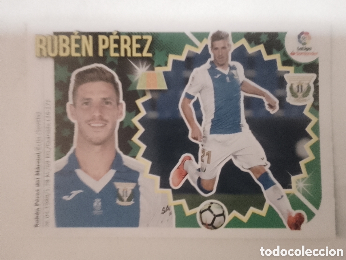 Football Stickers: Colecciones Este 2018-19 n&deg; 8 Rub&eacute;n P&eacute;rez &bull; Legan&eacute;s.