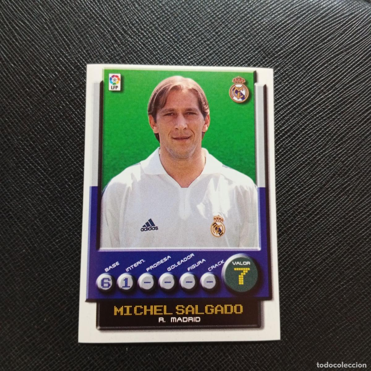 Cromos de f&uacute;tbol: 163 MICHEL SALGADO REAL MADRID PANINI 2001 2002 CROMO FUTBOL 01 02 LIGA - SIN PEGAR - A208 PG82