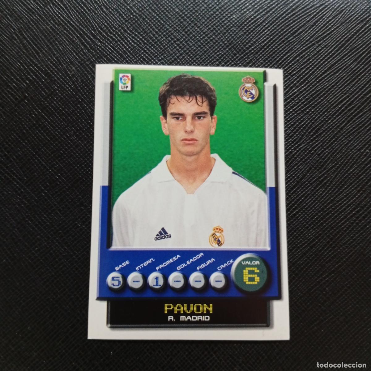 Fu&szlig;ball-Sticker: 166 PAVON REAL MADRID PANINI 2001 2002 CROMO FUTBOL 01 02 LIGA - SIN PEGAR - A208 PG82