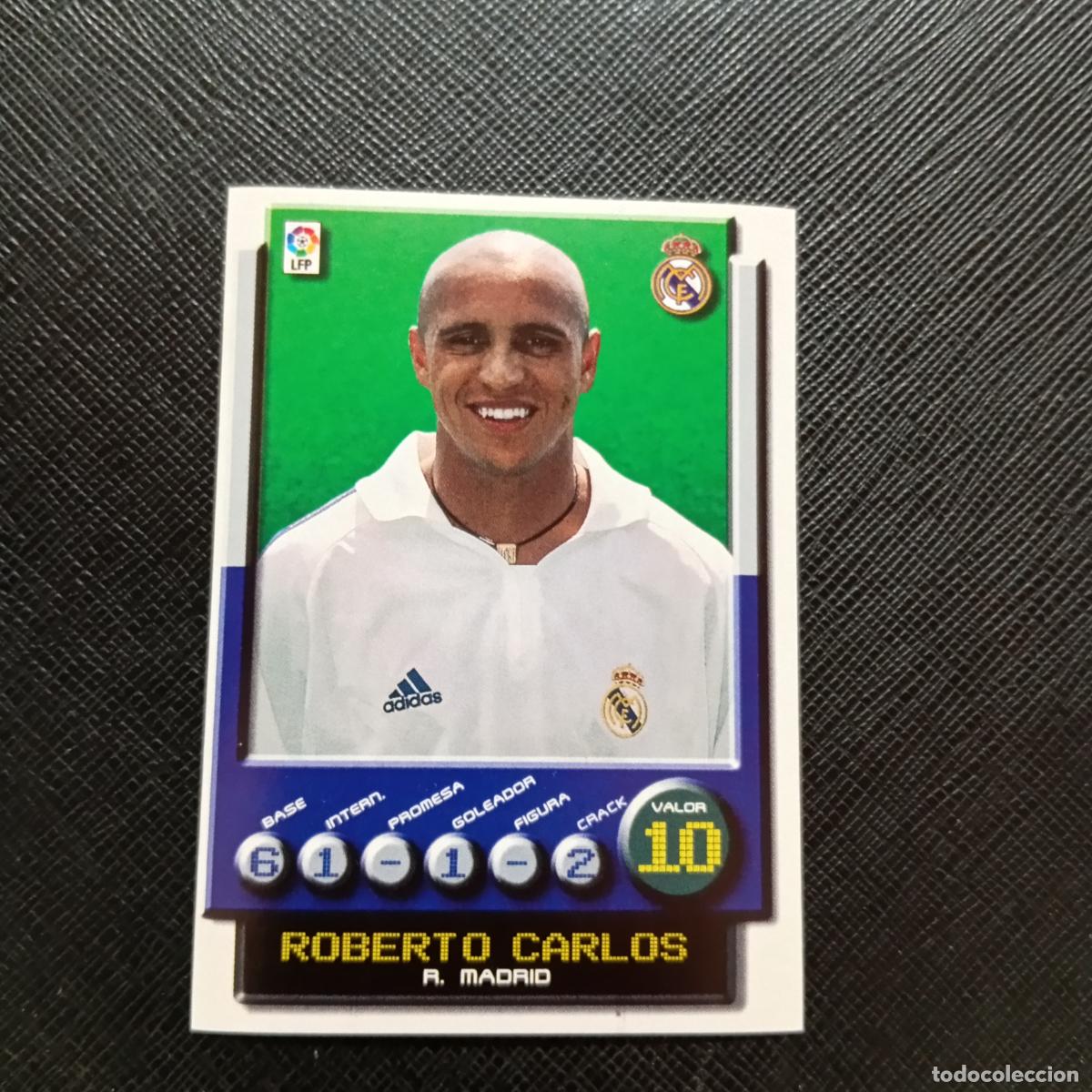 Cromos de F&uacute;tbol: 168 ROBERTO CARLOS REAL MADRID PANINI 2001 2002 CROMO FUTBOL 01 02 LIGA - SIN PEGAR - A208 PG82
