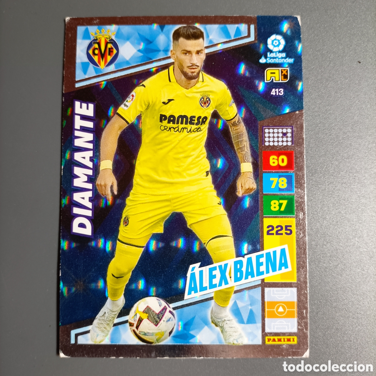 Football Stickers: ADRENALYN LIGA 2022-2023 (VILLARREAL) №413 ALEX BAENA / DIAMANTE