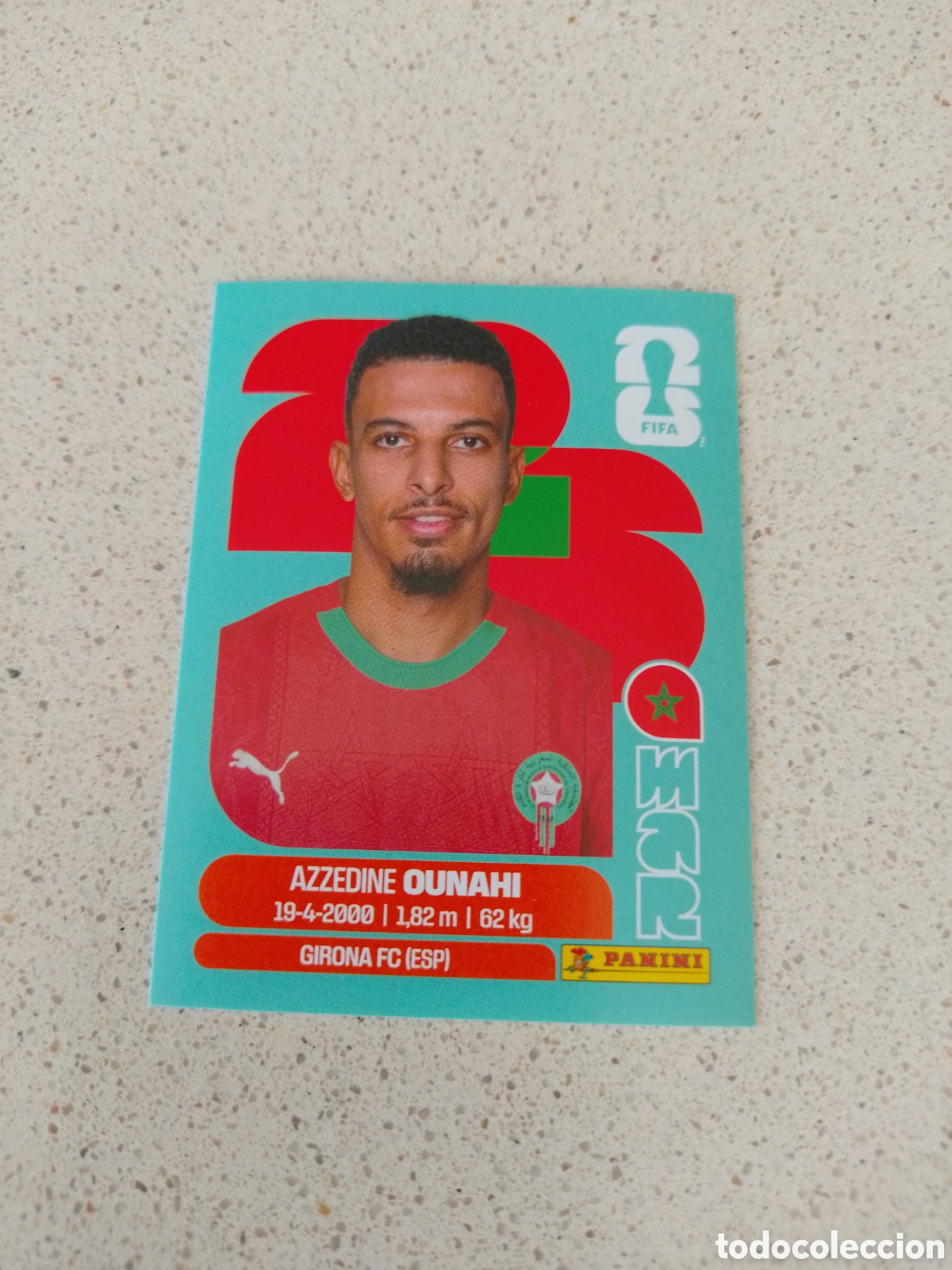 Football Stickers: CROMO NUMERO 11 OUNAHI MARRUECOS. MUNDIAL 2026. PANINI.