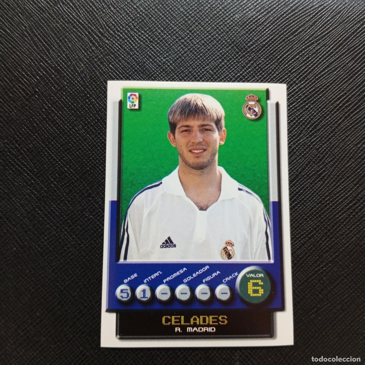 Football Stickers: 172 CELADES REAL MADRID PANINI 2001 2002 CROMO FUTBOL 01 02 LIGA - SIN PEGAR - A208 PG82