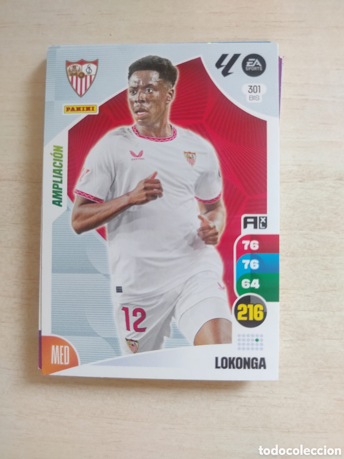 Figurine di Calcio: LOKONGA 301 BIS ADRENALYN 2024 2025 24 25