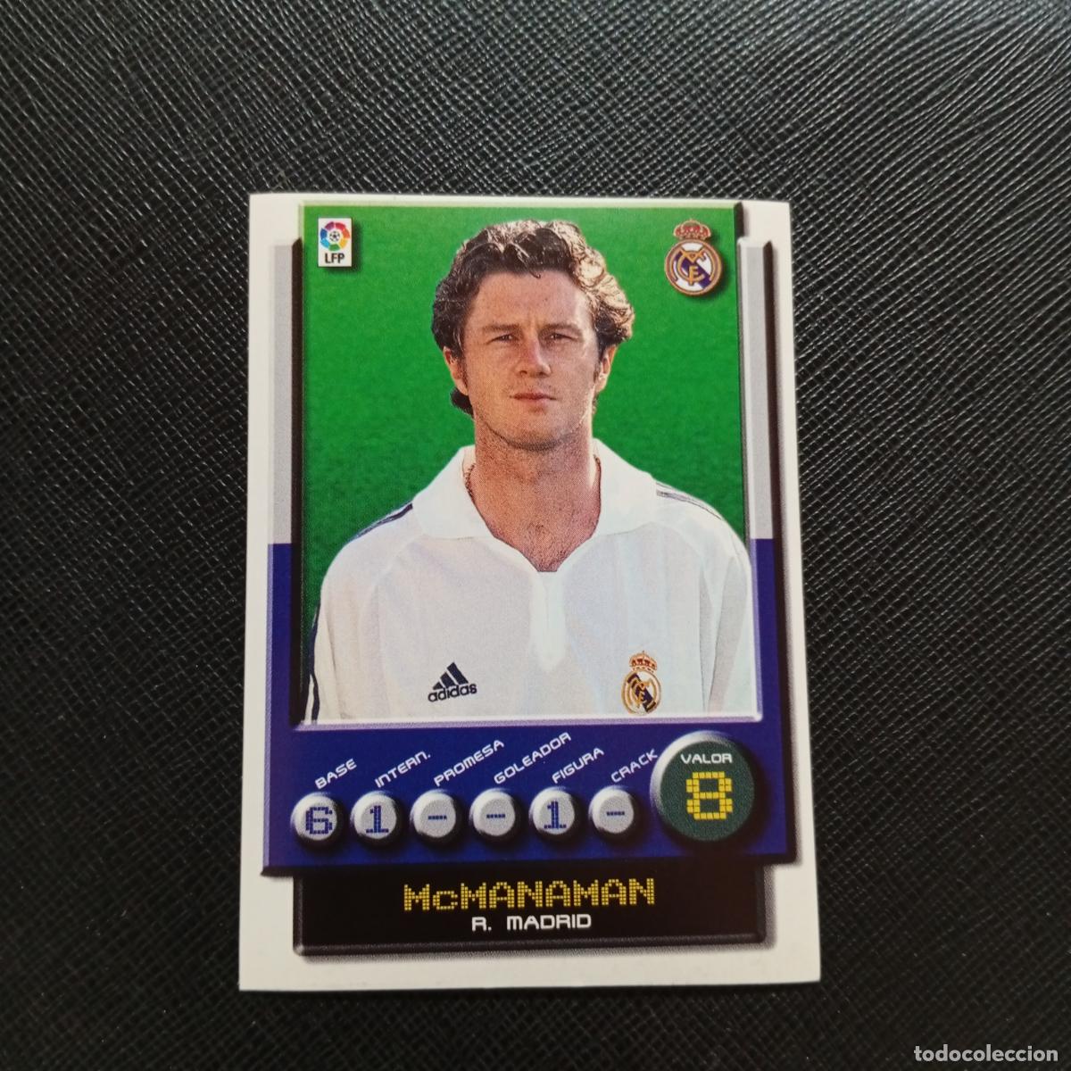 Figurine di Calcio: 174 McMANAMAN REAL MADRID PANINI 2001 2002 CROMO FUTBOL 01 02 LIGA - SIN PEGAR - A208 PG82