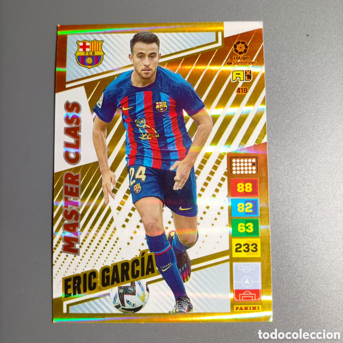 Cartes &agrave; collectionner de Football: ADRENALYN LIGA 2022-2023 (FC BARCELONA) №419 ERIC GARC&Iacute;A / MASTER CLASS