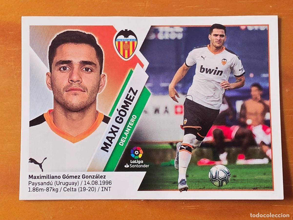 Cromos de F&uacute;tbol: &Uacute;ltimos Fichajes 28 Maxi G&oacute;mez, Valencia CF, Panini Ediciones Liga Este 2019 2020 19 20