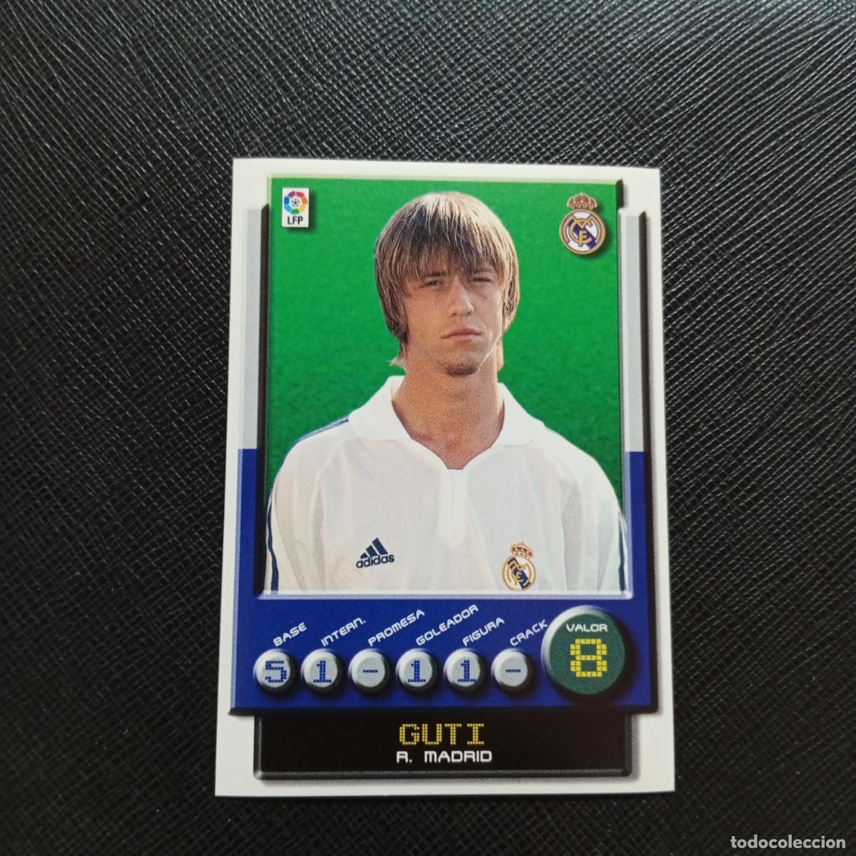Cromos de F&uacute;tbol: 176 GUTI REAL MADRID PANINI 2001 2002 CROMO FUTBOL 01 02 LIGA - SIN PEGAR - A208 PG82