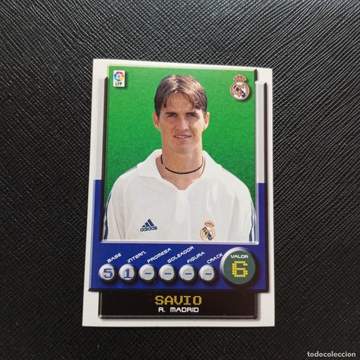 Cromos de F&uacute;tbol: 177 SAVIO REAL MADRID PANINI 2001 2002 CROMO FUTBOL 01 02 LIGA - SIN PEGAR - A208 PG82