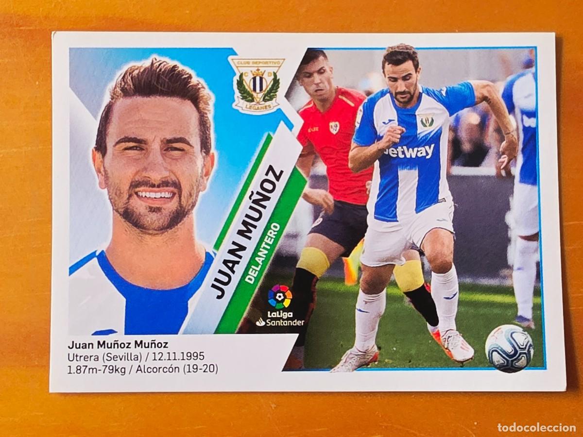 Cromos de F&uacute;tbol: &Uacute;ltimos Fichajes 29 Juan Mu&ntilde;oz, CD Legan&eacute;s, Panini Ediciones Liga Este 2019 2020 19 20