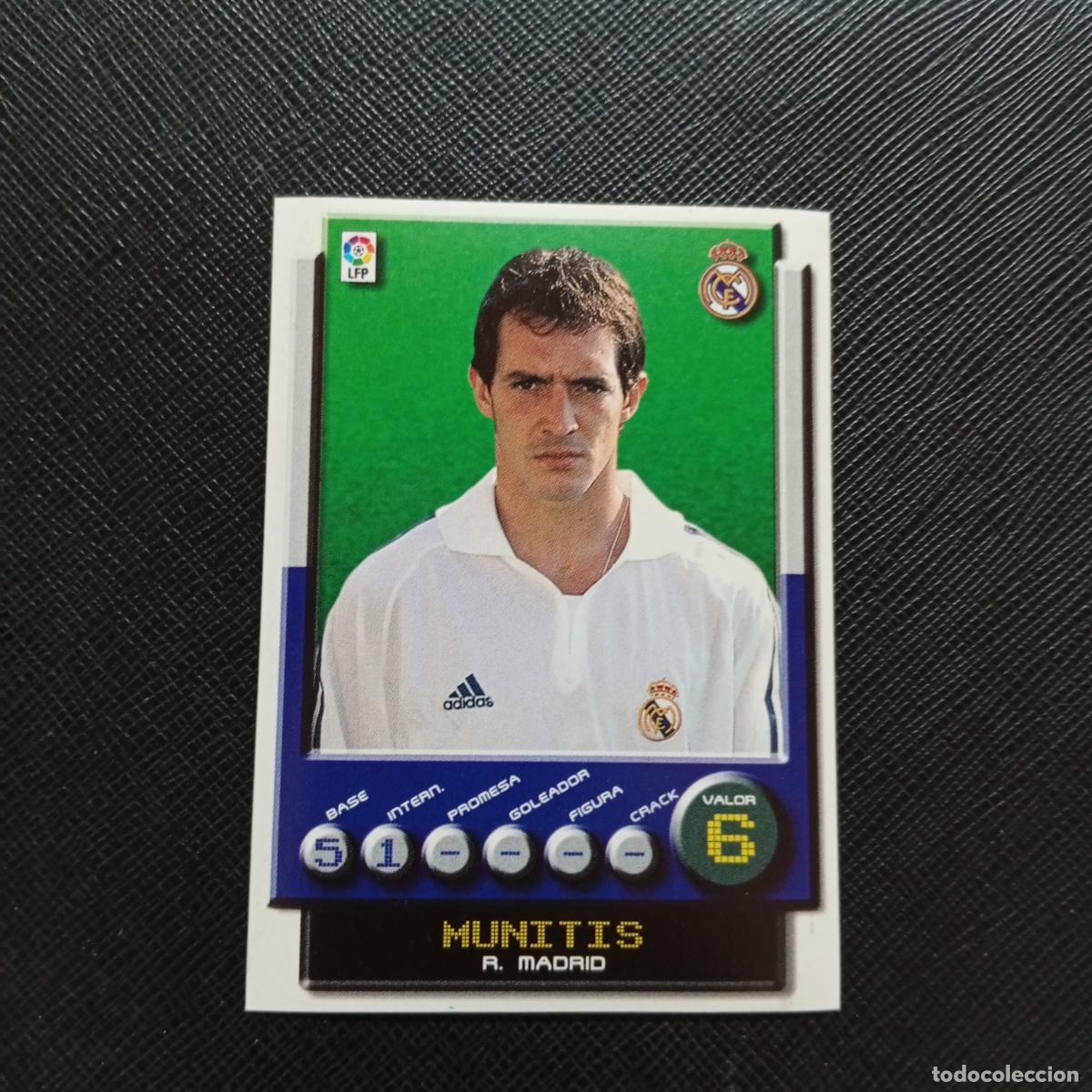 Cromos de F&uacute;tbol: 178 MUNITIS REAL MADRID PANINI 2001 2002 CROMO FUTBOL 01 02 LIGA - SIN PEGAR - A208 PG82