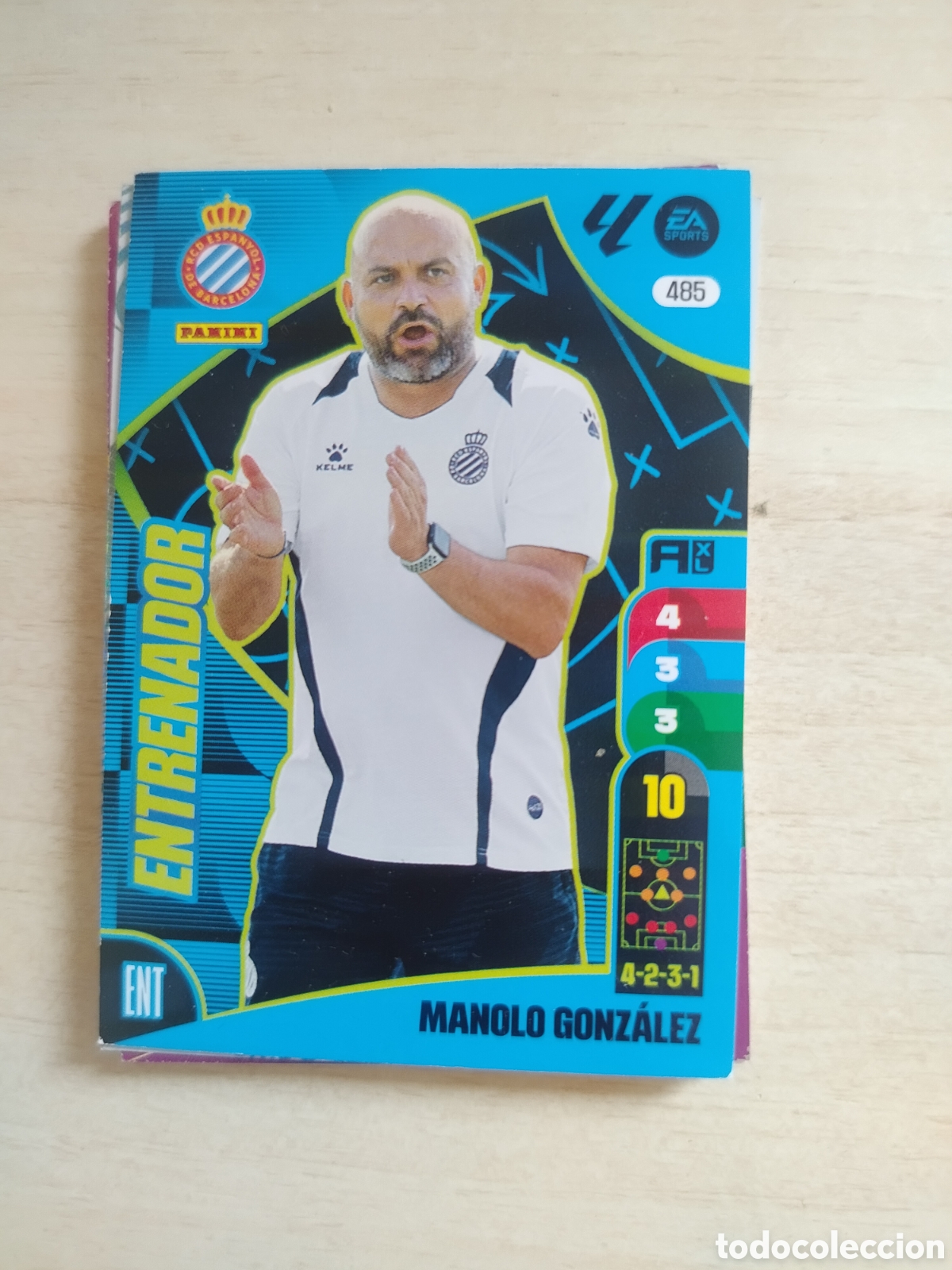 Cromos de F&uacute;tbol: MANOLO GONZALEZ ENTRENADOR 485 ADRENALYN 2024 2025 24 25