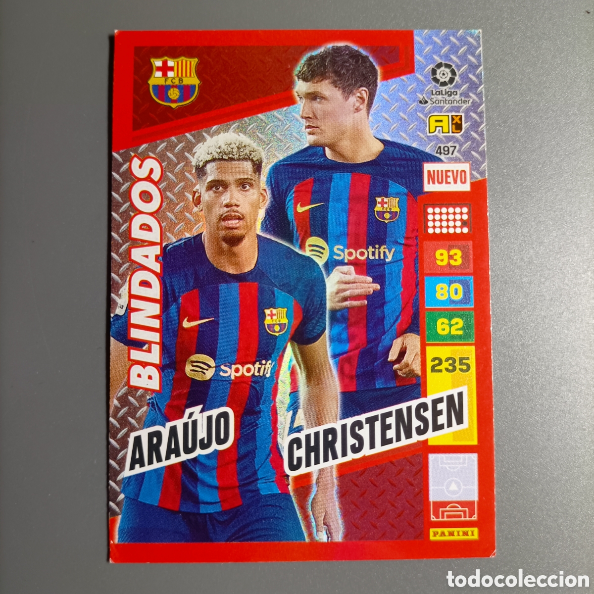 Cromos de F&uacute;tbol: ADRENALYN LIGA 2022-2023 (FC BARCELONA) №497 NUEVO BLINDADOS
