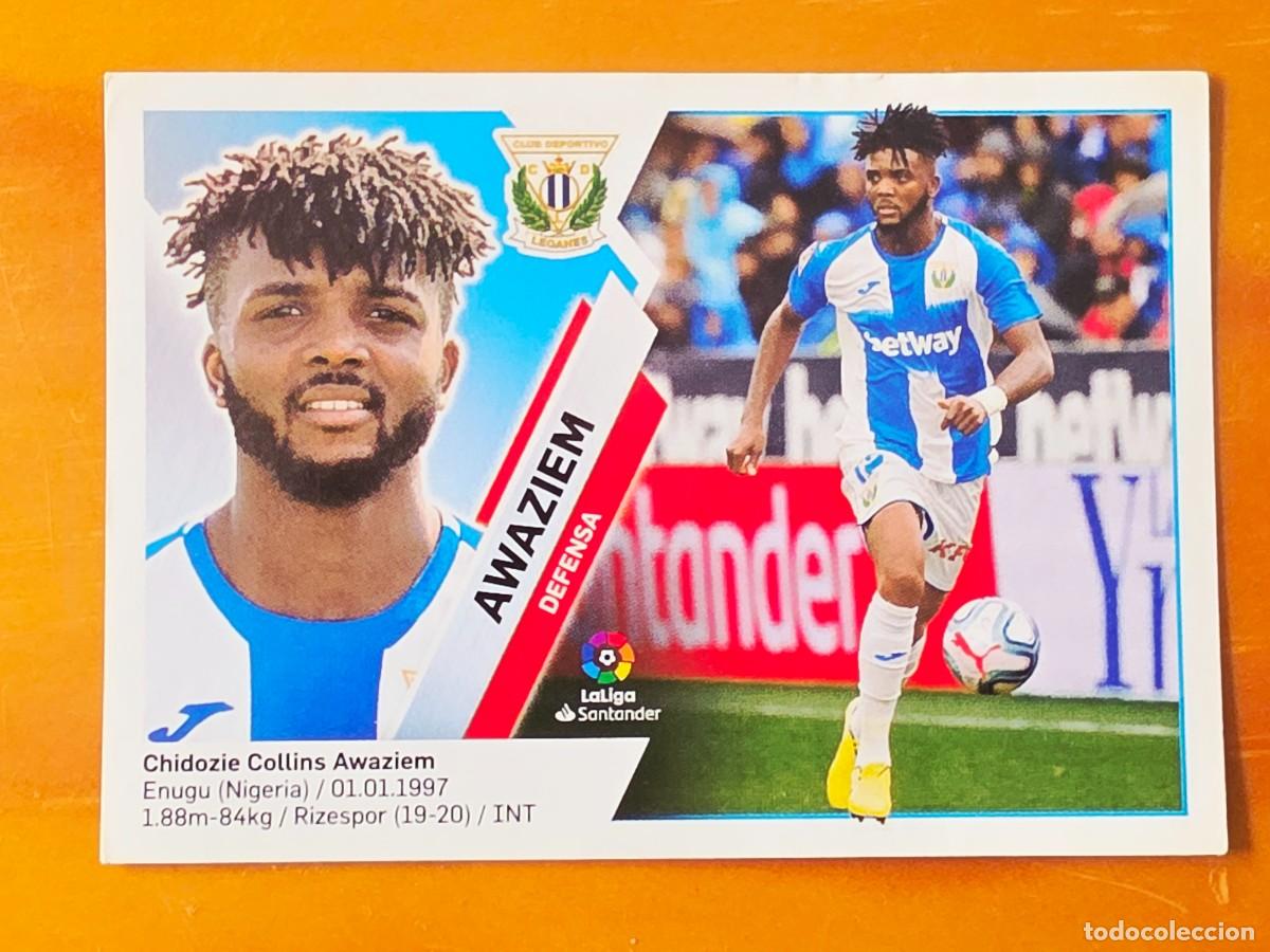 Cromos de F&uacute;tbol: &Uacute;ltimos Fichajes 29 BIS Awaziem, CD Legan&eacute;s, Panini Ediciones Liga Este 2019 2020 19 20