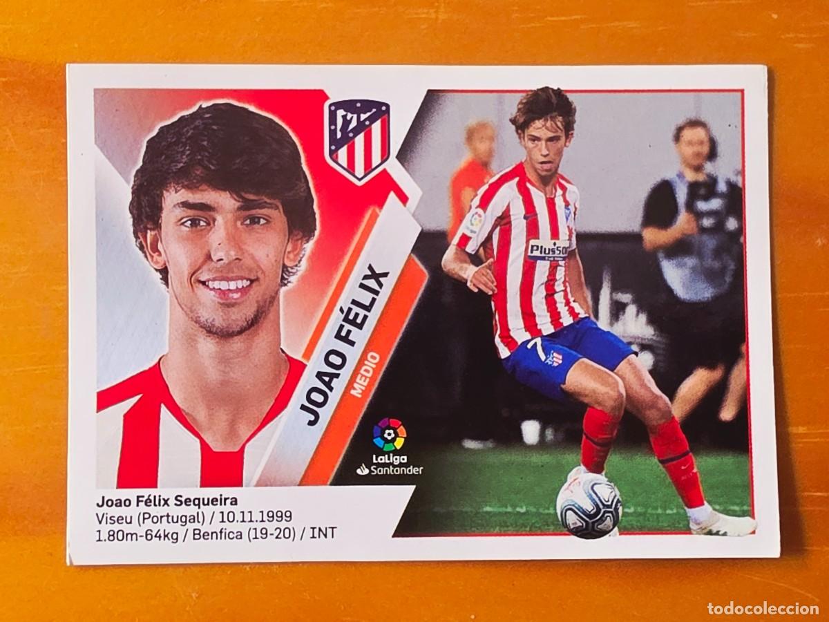 Cromos de F&uacute;tbol: &Uacute;ltimos Fichajes 30 Jo&atilde;o F&eacute;lix, Atl&eacute;tico de Madrid, Panini Ediciones Liga Este 2019 2020 19 20