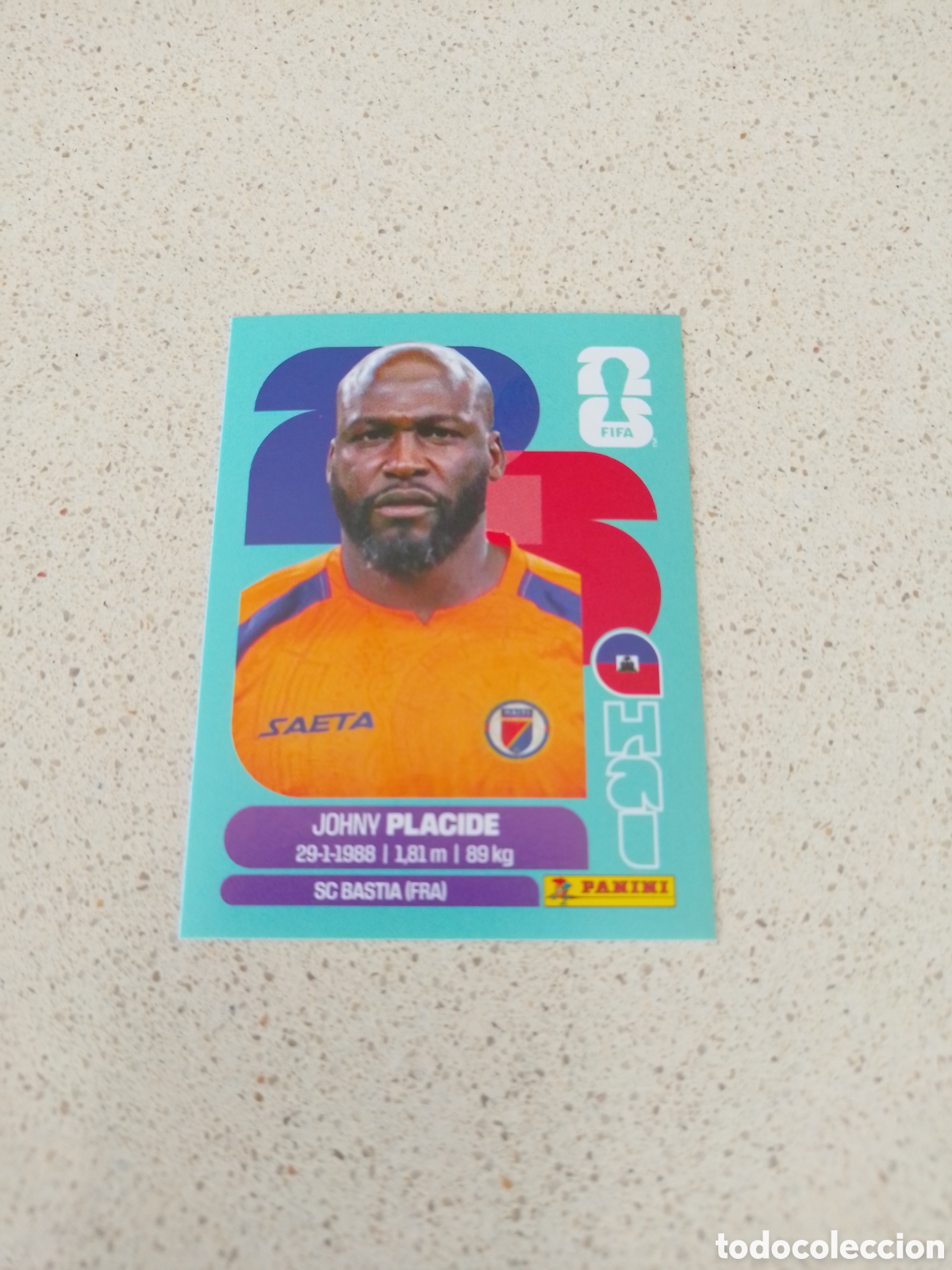 Cromos de F&uacute;tbol: CROMO NUMERO 2 PLACIDE HAITI. MUNDIAL 2026. PANINI.