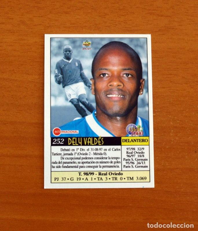 Cromos de f&uacute;tbol: Real Oviedo - N&ordm; 252, Dely Vald&eacute;s - Las Fichas de la Liga Mundicromo 1999-2000, 99-00 - Mundi Cromo