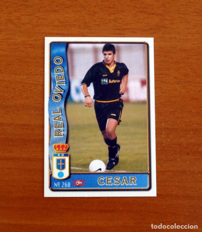 Cromos de f&uacute;tbol: Real Oviedo -N&ordm; 260 C&eacute;sar -&Uacute;ltima Hora -Mundicromo Las Fichas de la Liga de F&uacute;tbol 1996-1997-96-97