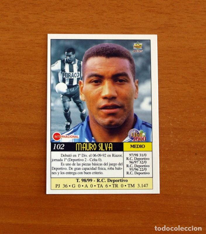 Cromos de F&uacute;tbol: Deportivo La Coru&ntilde;a - N&ordm; 102, Mauro Silva - Mundicromo Las Fichas de la Liga 1999-2000, 99-00