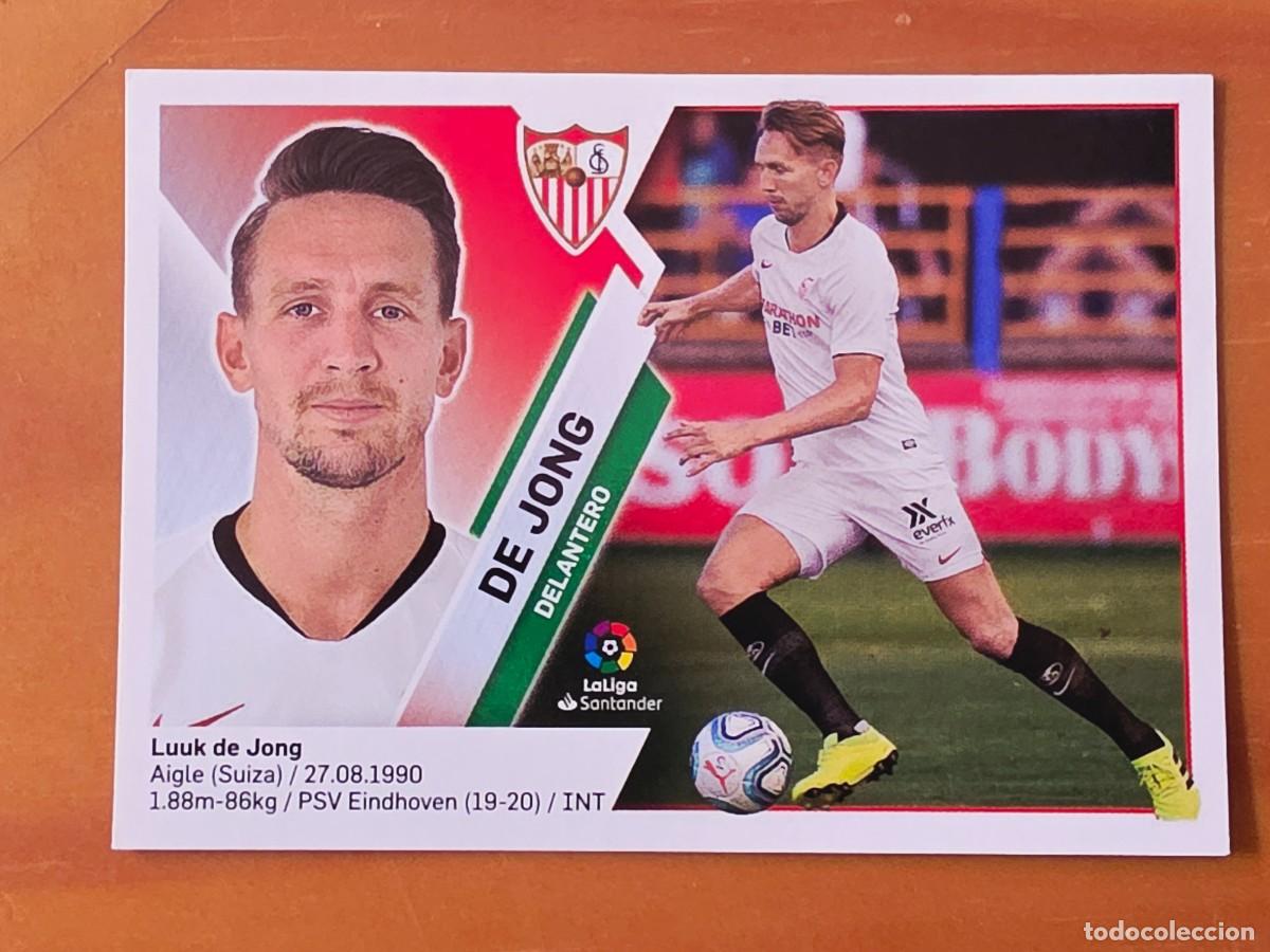 Cromos de F&uacute;tbol: 16 BIS Luuk de Jong, Sevilla FC, Coloca, Panini Ediciones Liga Este 2019 2020 19 20