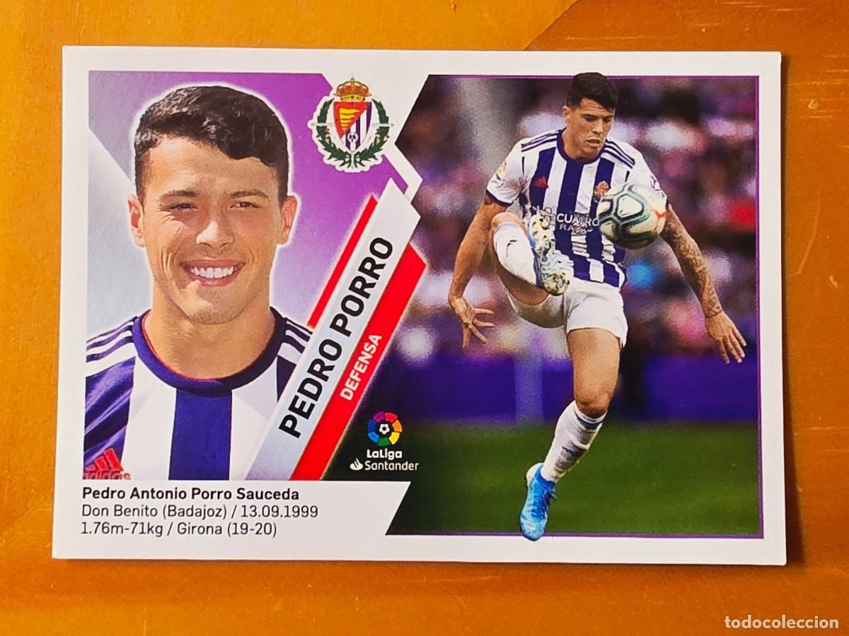 Cromos de F&uacute;tbol: 3 BIS Pedro Porro, Real Valladolid, Coloca, Panini Ediciones Liga Este 2019 2020 19 20